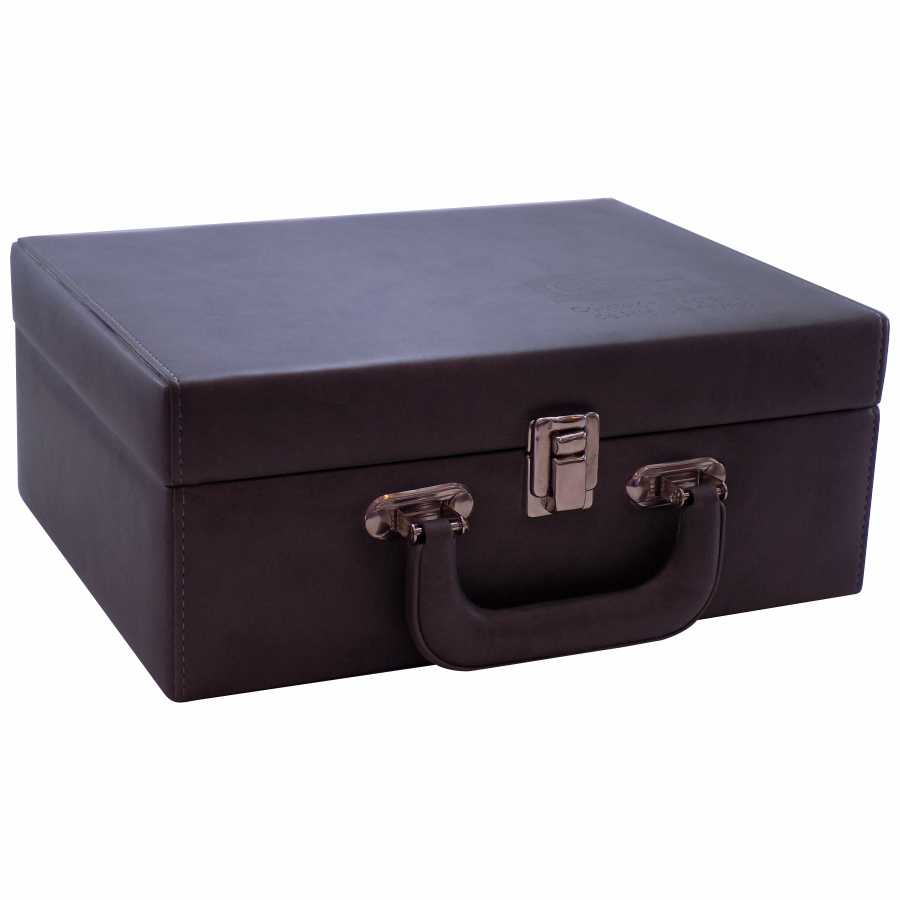 PORTAFOLIO DE CURPIEL TONO GRIS OXFORD